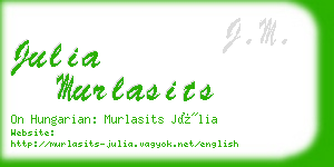 julia murlasits business card